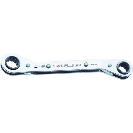 STAHLWILLE TOOLS Ratchet ring Wrench Size 1/2 x 9/16 " L.170 mm 41553234